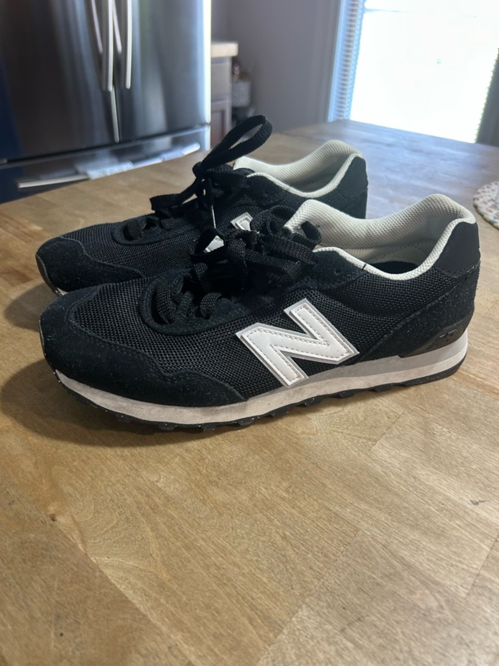 New Balance Black and White Classic Runner Sneakers